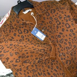 Cheetah Jean jacket